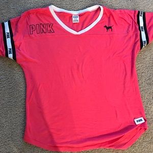 PINK V-neck shirt